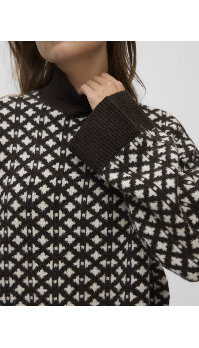 Pull Chocolate VMBIRCH Vero Moda - 2 | TOPS
